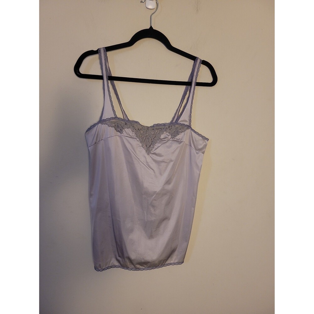Vintage Vassarette Grey Lace Camisole Sz 34